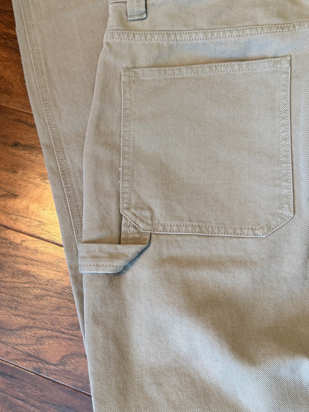 Aritzia Utility Bootcut Pants in Taupe Beige